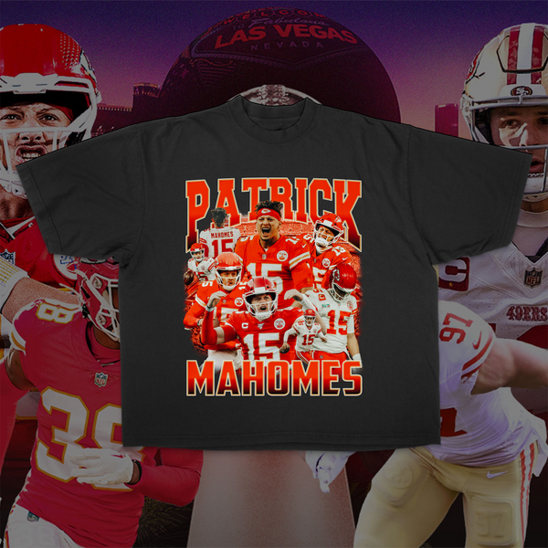 PATRICK MAHOMES COLLAGE Graphic Oversized Heavy Tee (VARIOUS COLORS ...